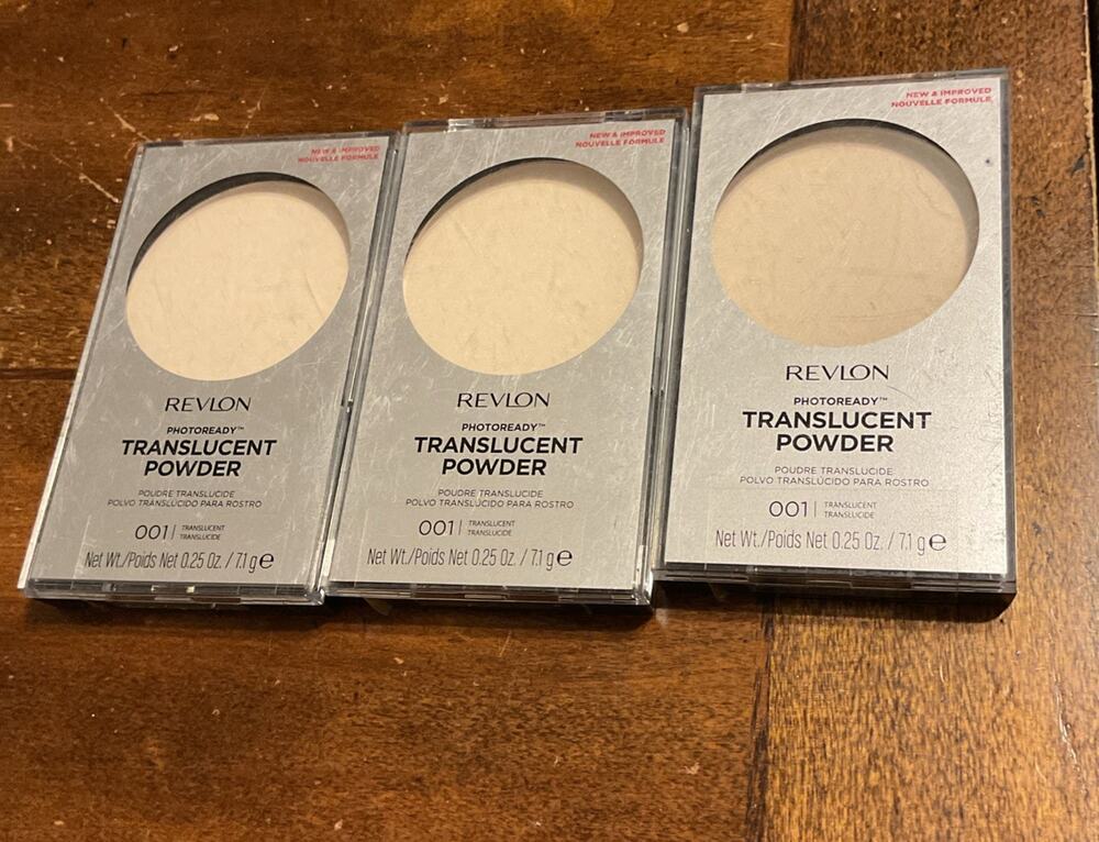 Revlon PhotoReady Translucent Setting Powder 001 Translucent 0.25 oz Pack of 3